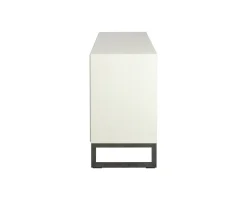 Line Byrå Burned Walnut/ White | 3 Lådor