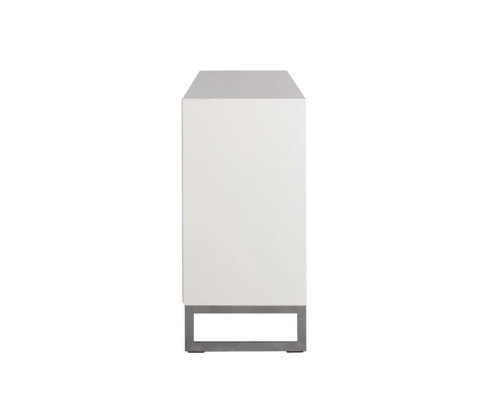 Line Byrå Burned Walnut/ White | 3+3 Lådor