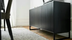 Line Byrå Svart | 3+3 Lådor