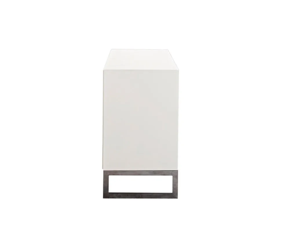 Line Byrå Vit | 3 Lådor