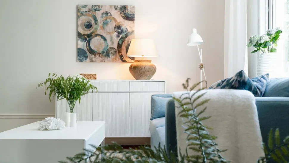 Line Byrå Vit | 3+3 Lådor