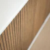 Line Skänk Burned Walnut/ Black | 4 Dörrar