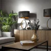 Line Skänk Burned Walnut/ White| 3 Dörrar