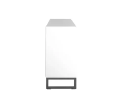 Line Skänk Burned Walnut/ White | 2 Dörrar 2 Lådor