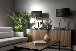 Line Skänk Burned Walnut/ White | 3 Dörrar 3 Lådor