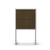 Line Sängbord Burned Walnut/White Golvstående