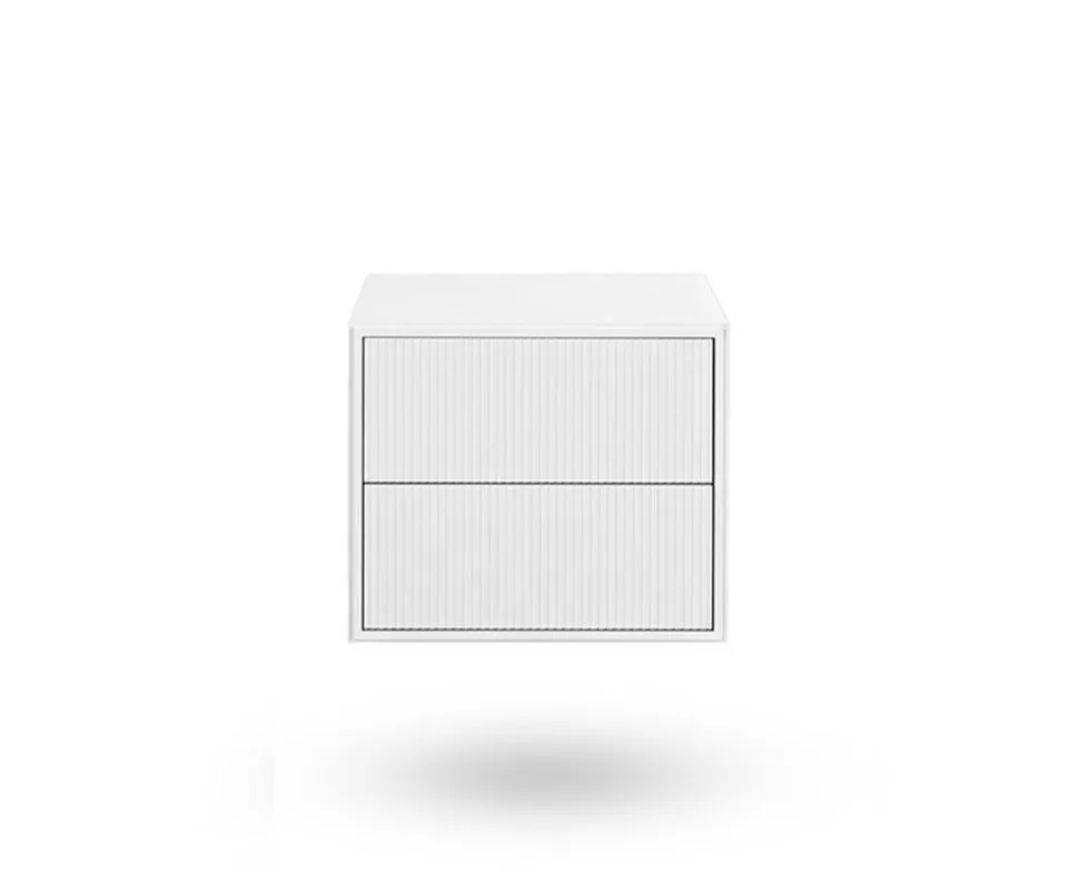 Line Sängbord Vit Vägghängd