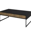 Line Soffbord Burned Walnut/ Black 130x70