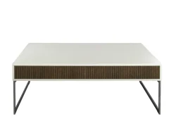 Line Soffbord Burned Walnut/ White 130x70
