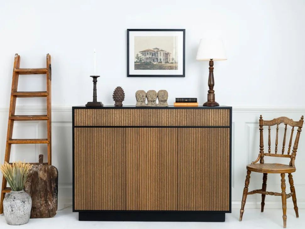 Line Tv-lift 55 | Black/ Burned Walnut