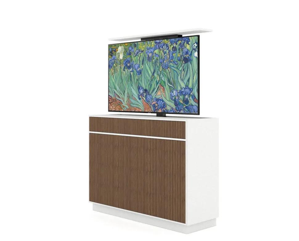 Line Tv-lift 55 | White/ Burned Walnut