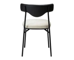 Lobe Stol | Svart PU/Simply Beige Bouclé/Svart Metall