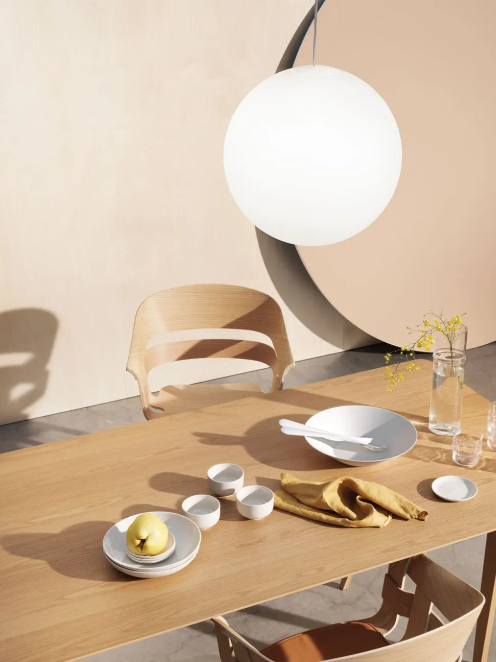 Luna Lampa Large | Vit