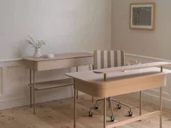 Luna Skrivbord | Nutmeg/Vitpigmenterad Ek