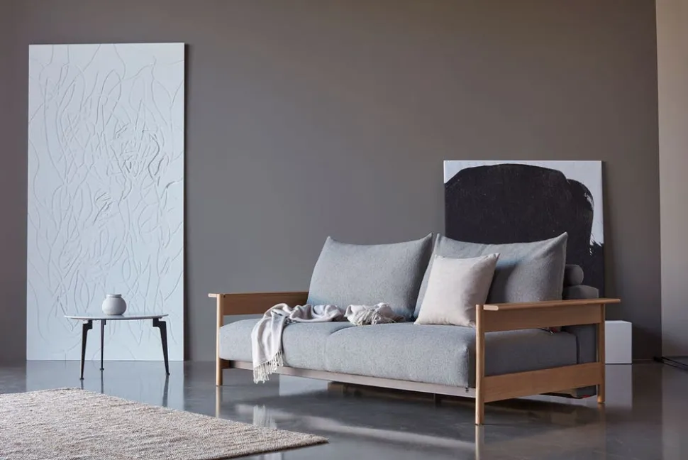 Malloy Wood Bäddsoffa | 155 cm | 579 Kenya Gravel