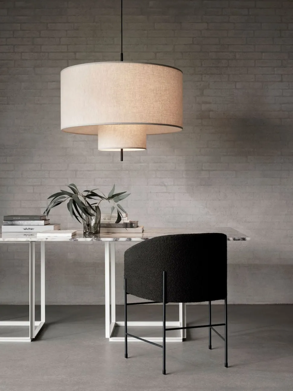 Margin Pendel Ø90 | Beige Canvas