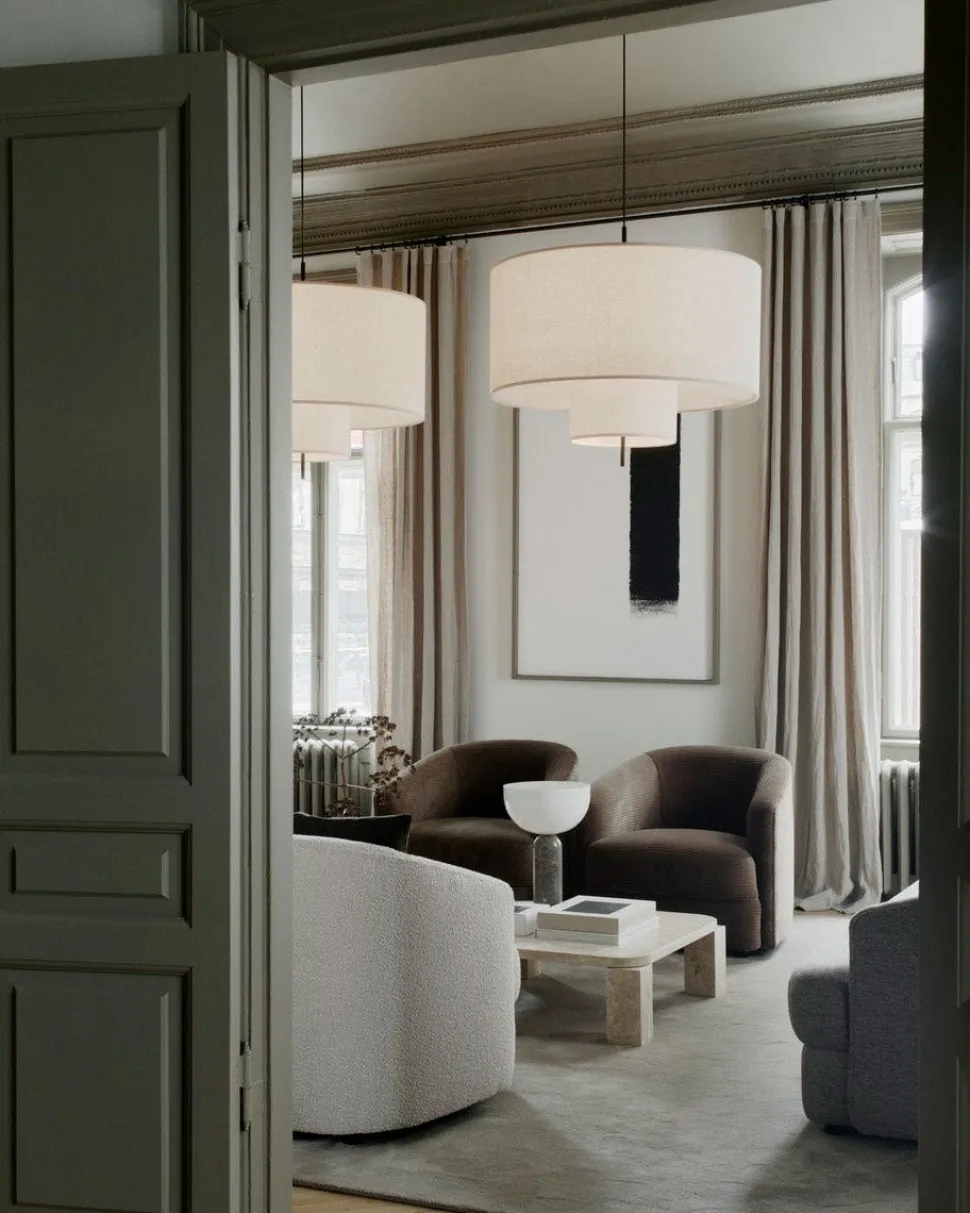 Margin Pendel Ø90 | Beige Canvas
