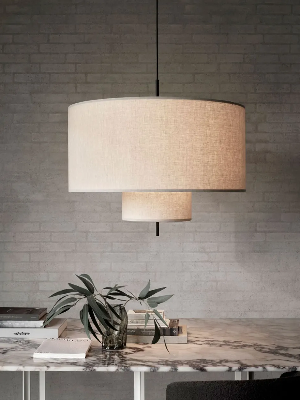 Margin Pendel Ø90 | Beige Canvas