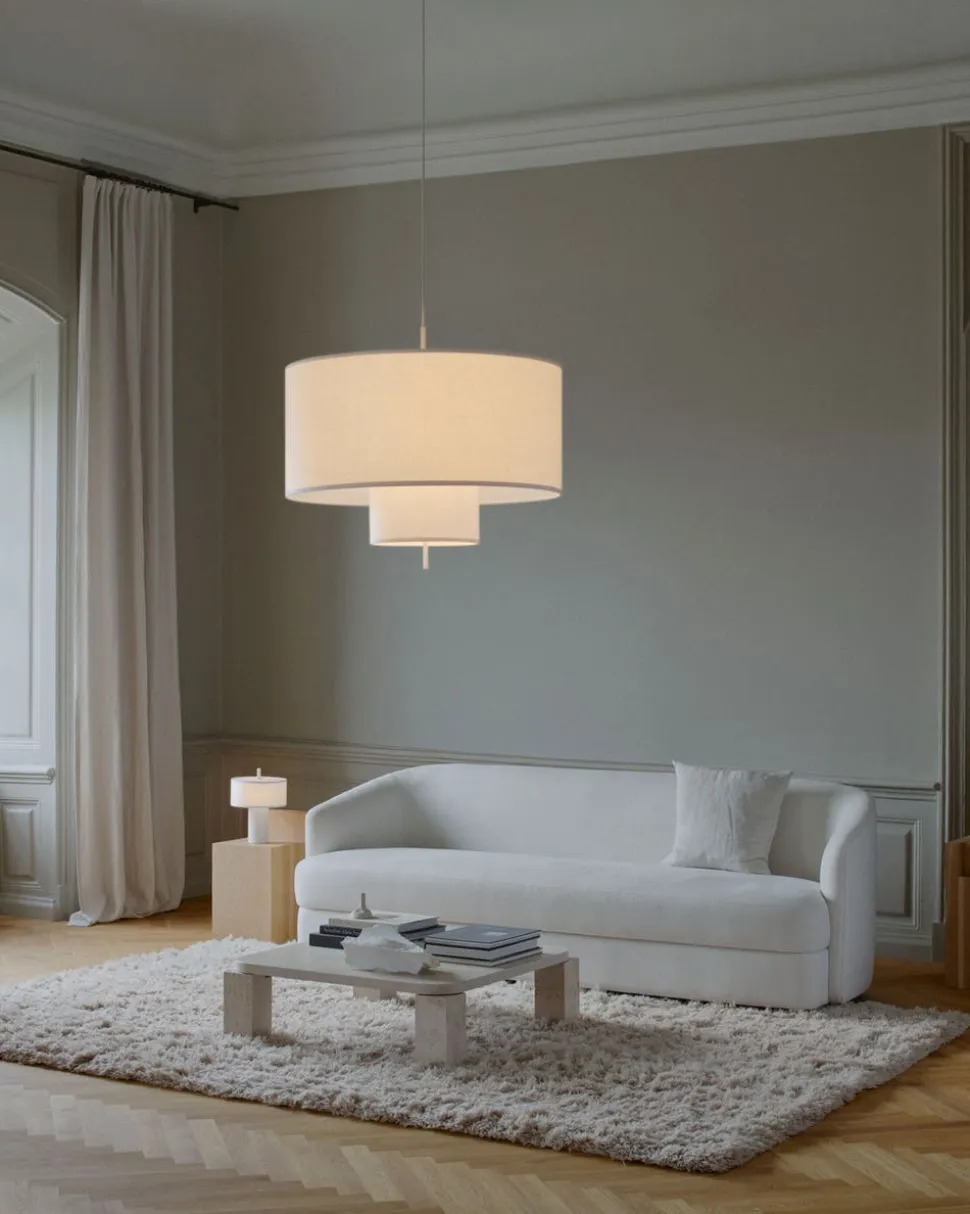 Margin Pendel Ø70 | Vit Canvas