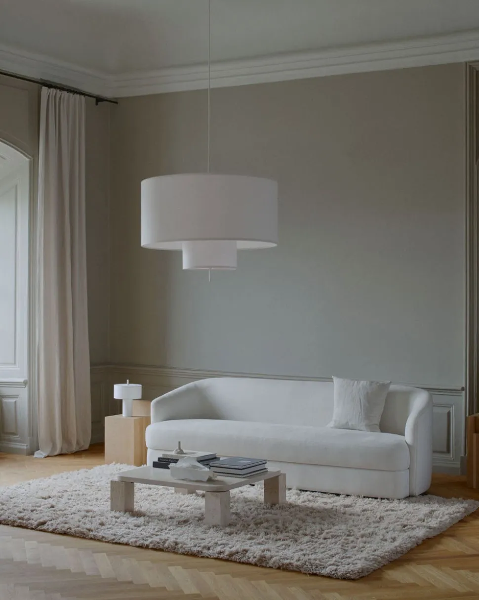 Margin Pendel Ø70 | Vit Canvas