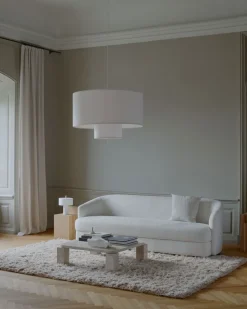 Margin Pendel Ø90 | Vit Canvas