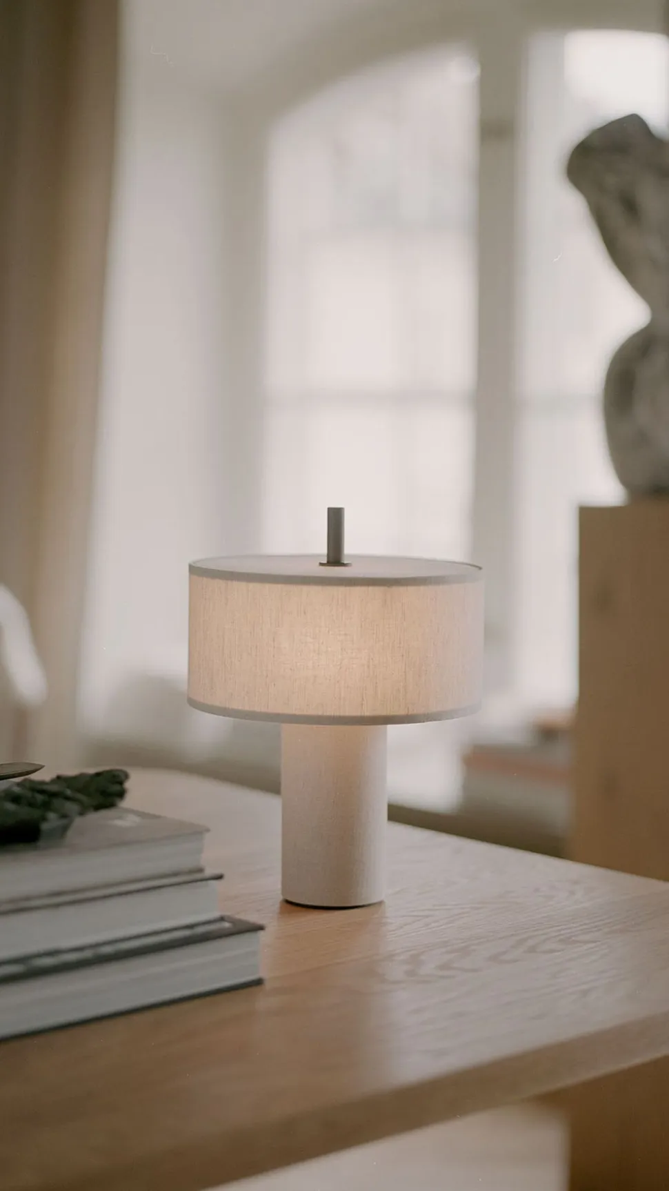 Margin Portabel Lampa | Beige Canvas