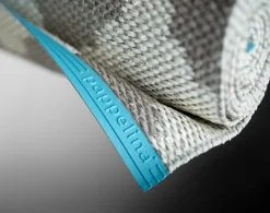 Marre gångmatta Mud Turquoise Stripe 70x150