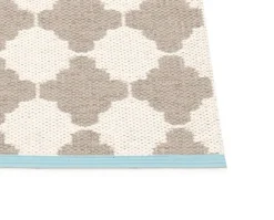 Marre gångmatta Mud Turquoise Stripe 70x150
