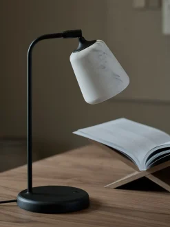 Material Bordslampa Svart marmor
