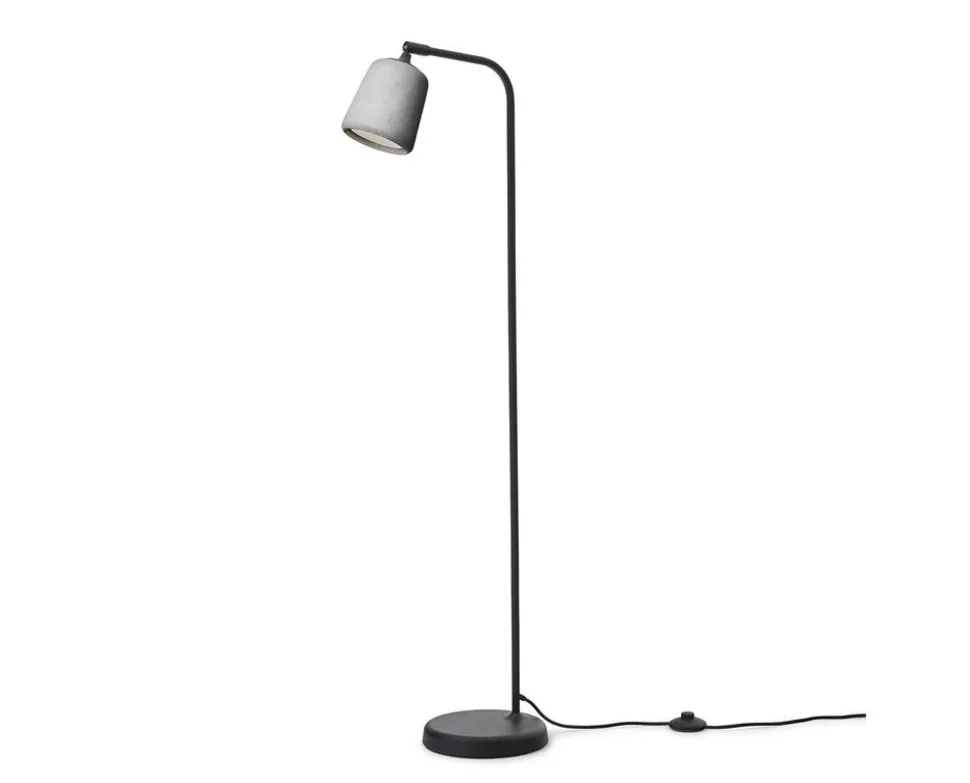 Material Golvlampa | Ljusgrå Betong
