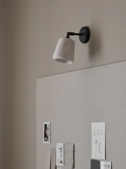 Material Vägglampa Det svarta fåret (vit marmor)