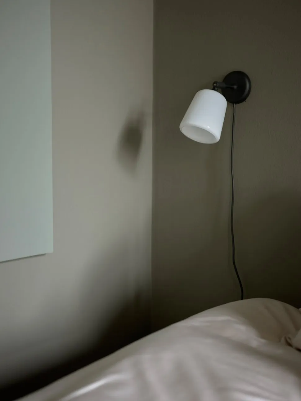 Material Vägglampa Det svarta fåret (vit marmor)