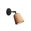Material Vägglampa Naturlig ek