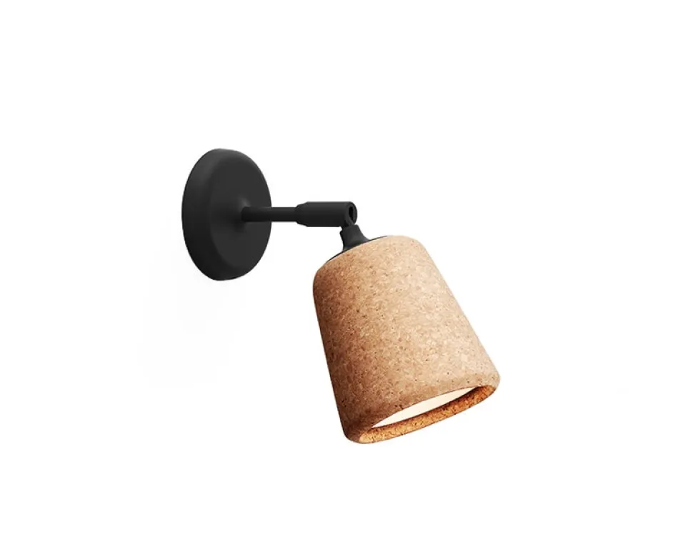 Material Vägglampa Naturlig kork