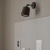 Material Vägglampa Vitt opalglas
