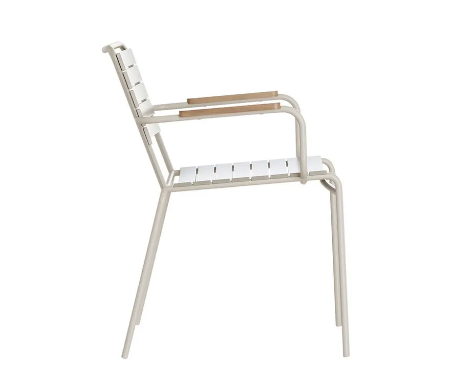 Matic Karmstol | Teak/Sandy Grey