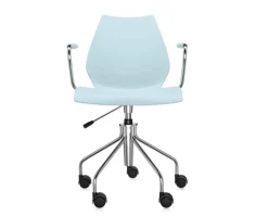 Maui karmstol med hjul | Pale Blue