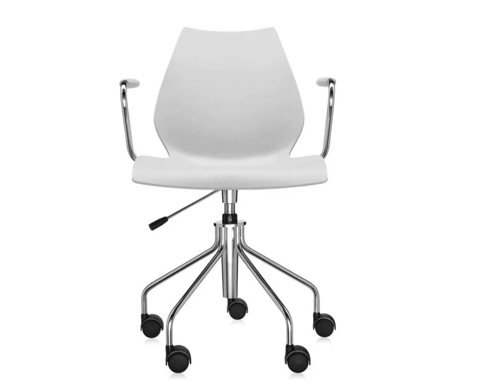 Maui karmstol med hjul | Pale Grey