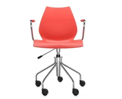 Maui karmstol med hjul | Purple Red