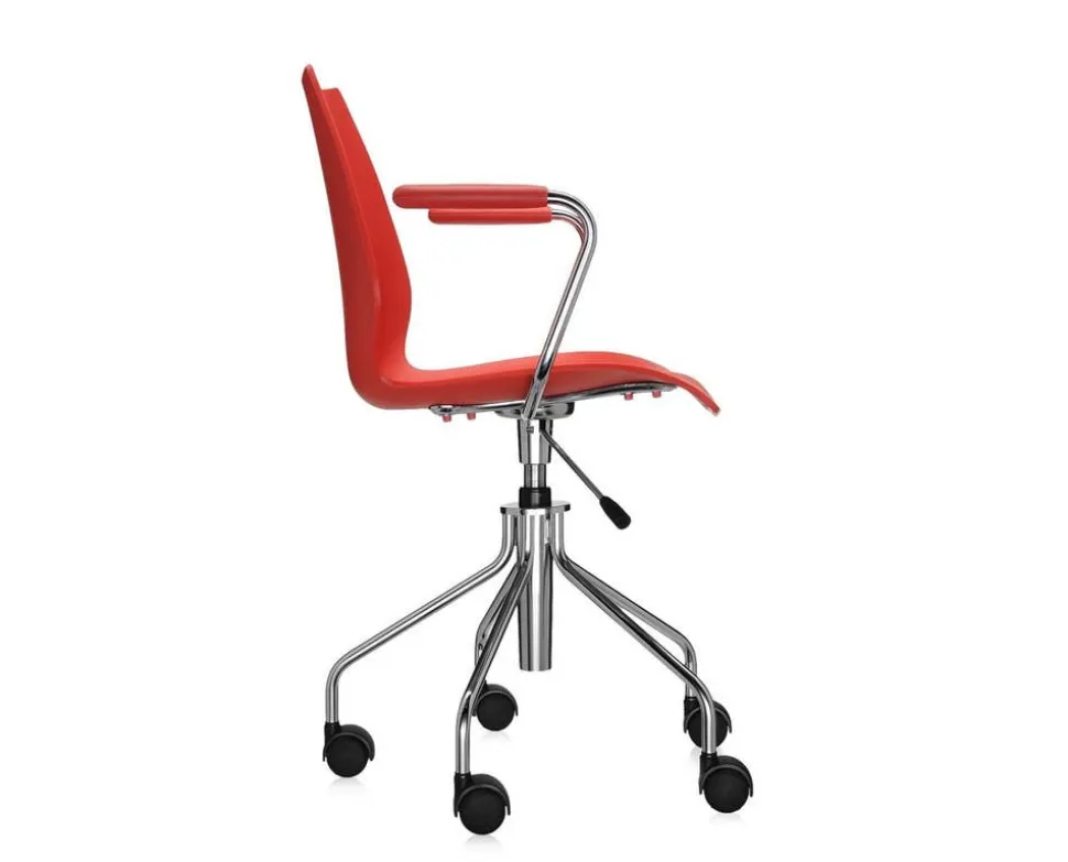 Maui karmstol med hjul | Purple Red