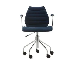 Maui karmstol med hjul | Soft Noma | Blue