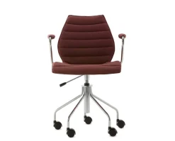 Maui karmstol med hjul | Soft Noma | Brick Red