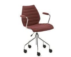 Maui karmstol med hjul | Soft Noma | Brick Red