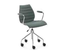 Maui karmstol med hjul | Soft Noma | Green