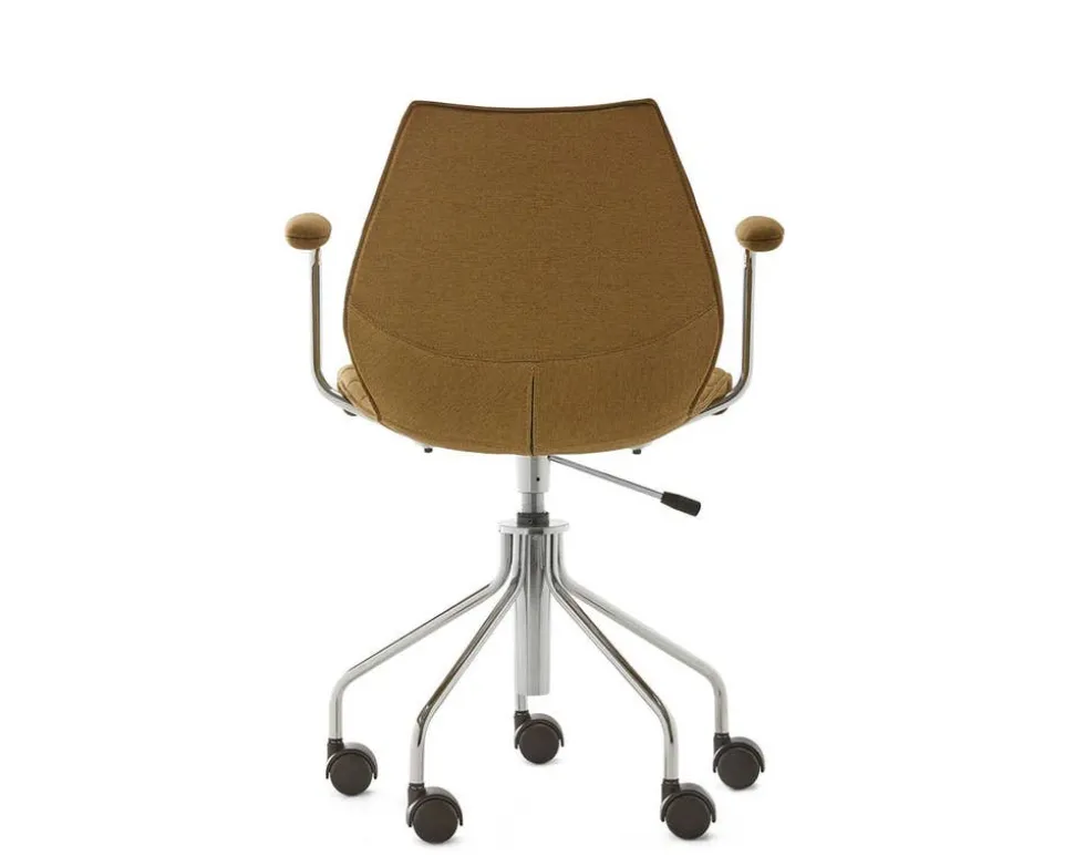 Maui karmstol med hjul | Soft Noma | Mustard