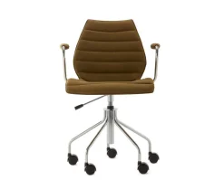 Maui karmstol med hjul | Soft Noma | Mustard