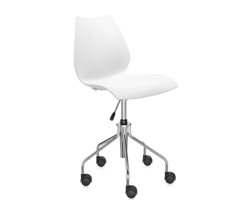 Maui stol med hjul | Zinc White