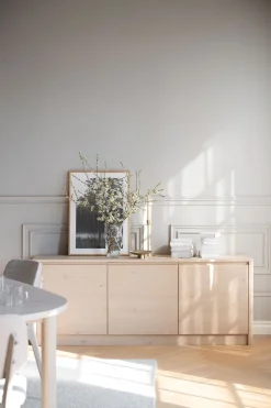 Melstone Sideboard H70  | Vitpigmenterad Ek