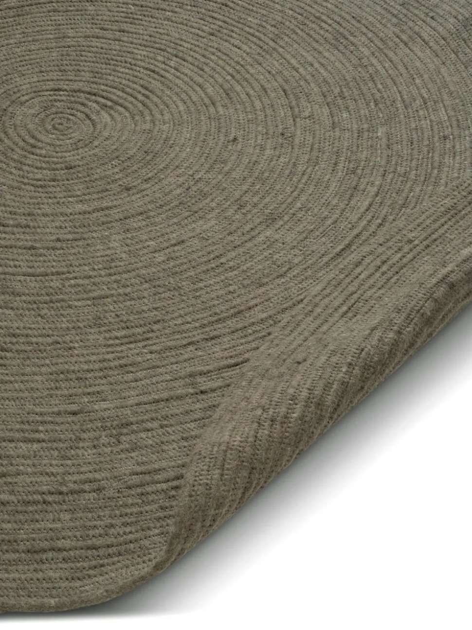 Merino Matta Rund 160 Mörkgrön