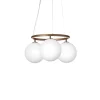Miira 3 Circular Ljuskrona | Dark Bronze/Opal